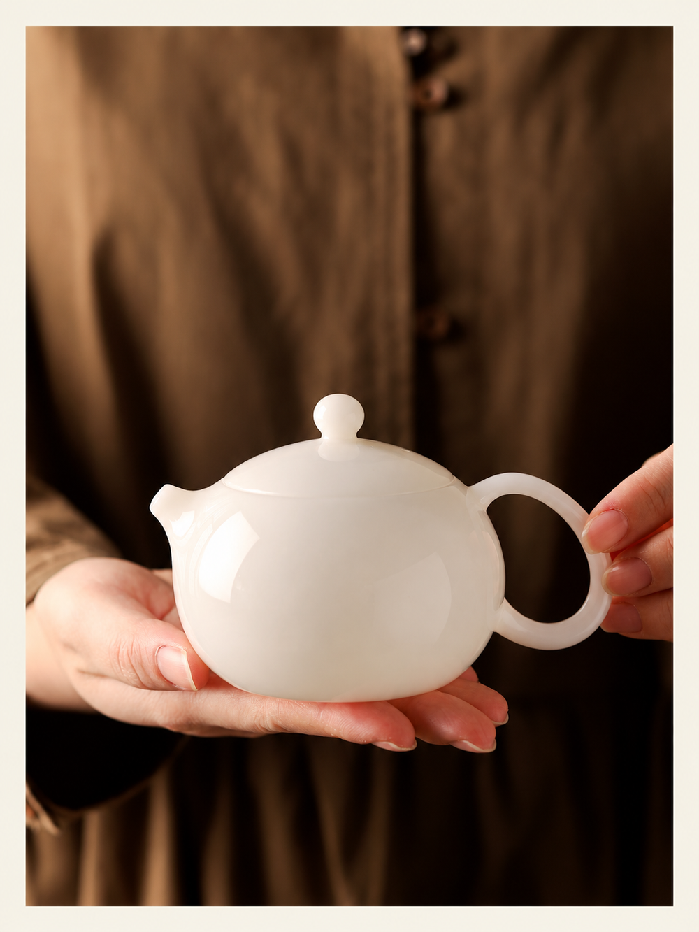 White Porcelain Teapots — Five Forms — image 1