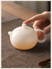 White Porcelain Teapots — Five Forms — image 3