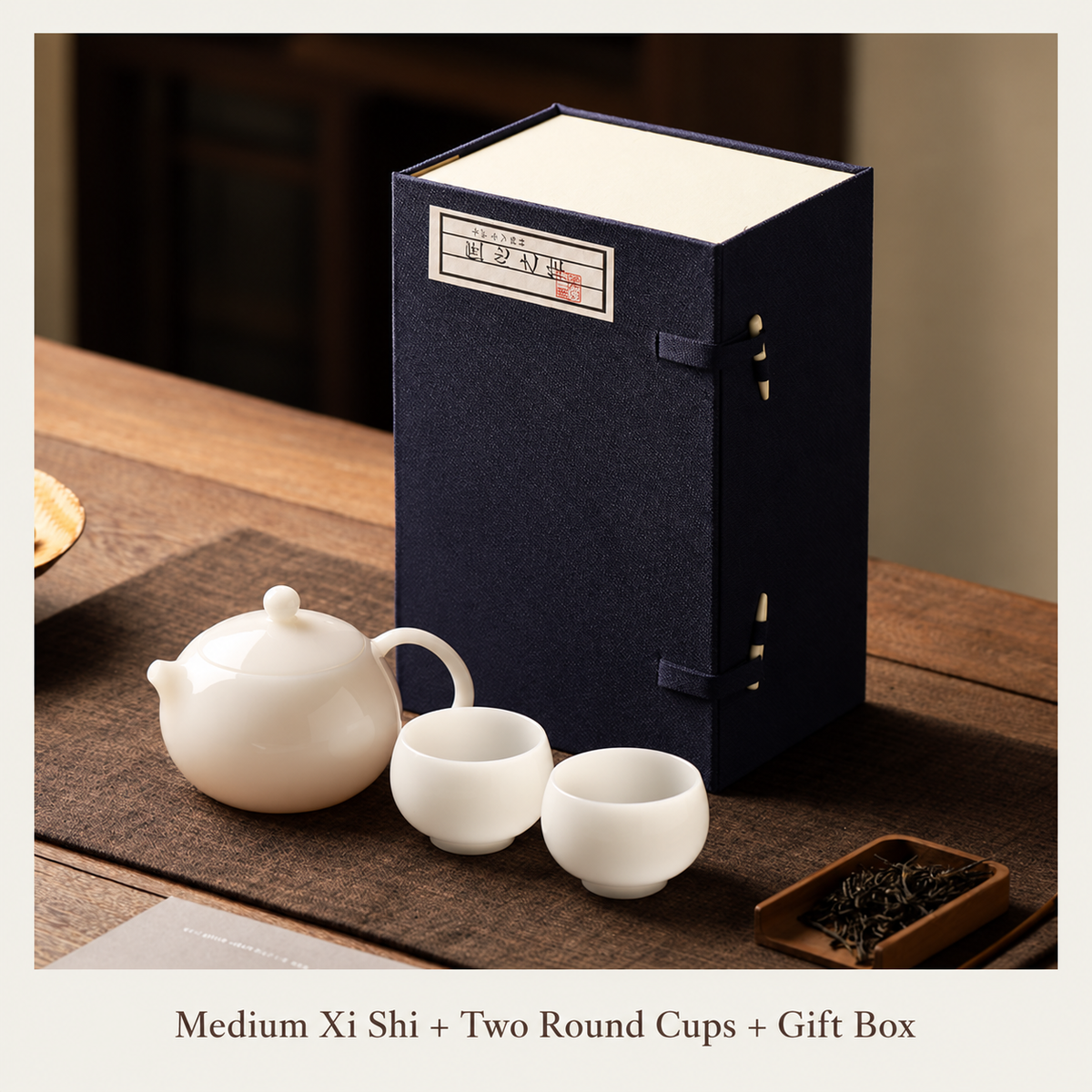 Medium Xi Shi + Two Round Cups + Gift Box