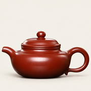 Red-Brown Clay Teapot — Fang Gu Form — image 6
