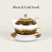 Black & Gold Scroll — source option 220 ml