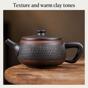 Texture and warm clay tones