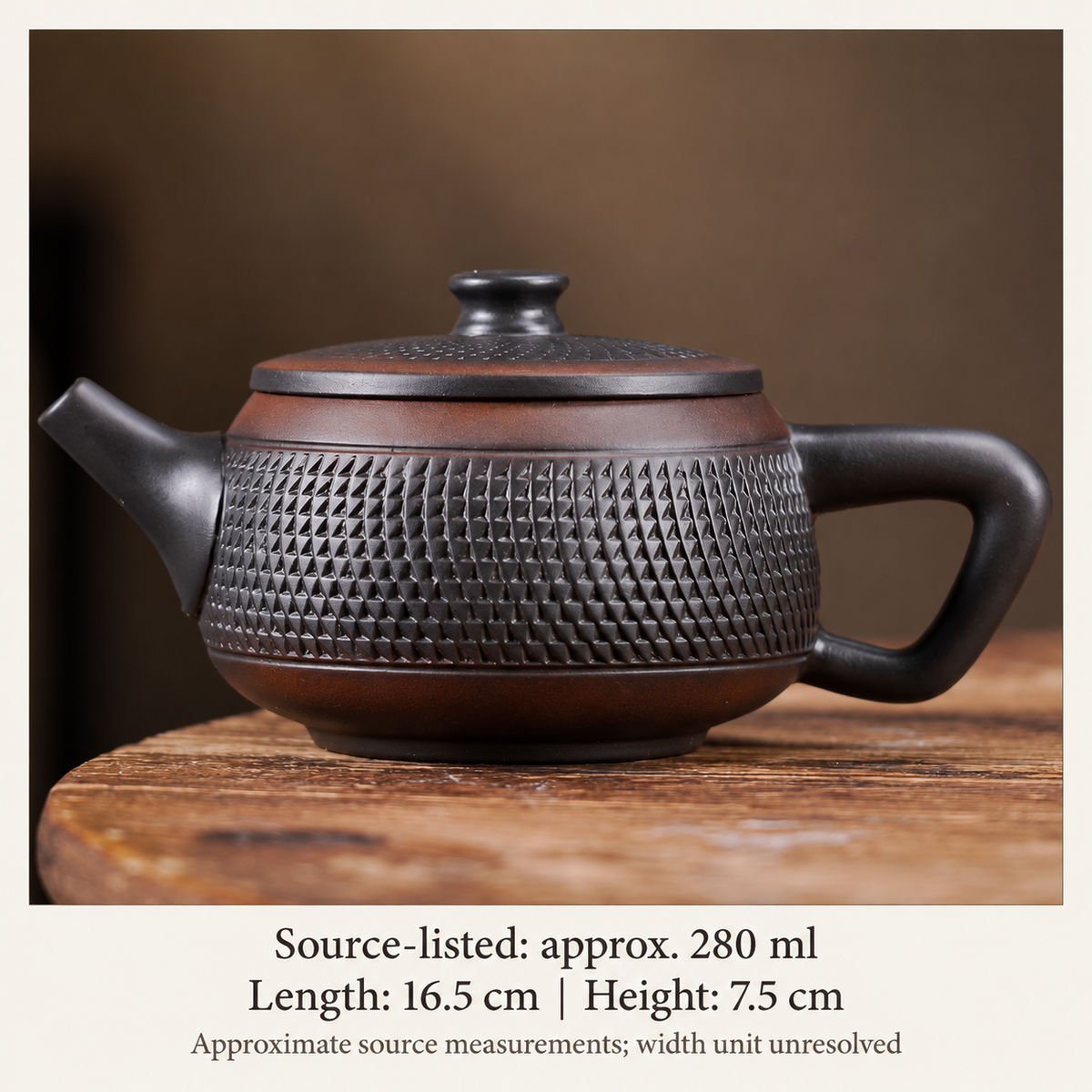 Knife-Textured Clay Teapot — image 6