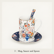 3 — Mug, Saucer and Spoon