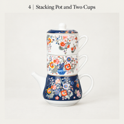 4 — Stacking Pot and Two Cups