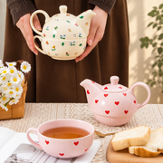 Rounded Ceramic Tea-for-One Set — image 2
