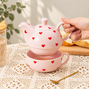 Rounded Ceramic Tea-for-One Set — image 5
