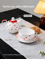 Tea for one, with a little heart