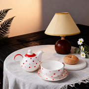 An evening tea setting