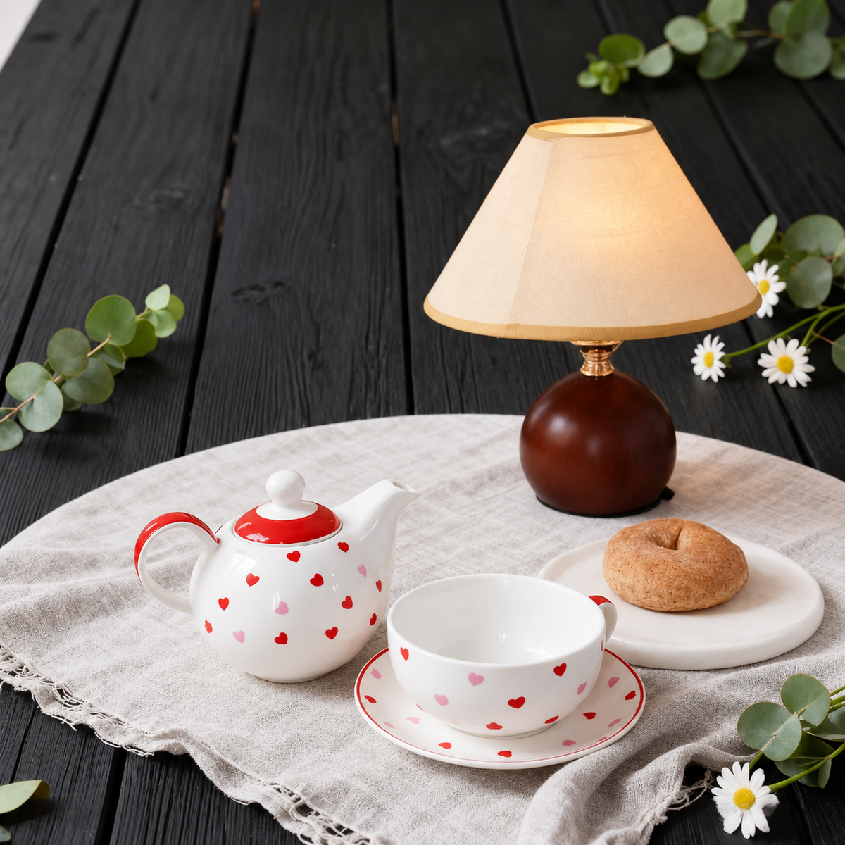 Little Hearts Ceramic Tea-for-One Set — image 3
