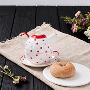 Little Hearts Ceramic Tea-for-One Set — image 4