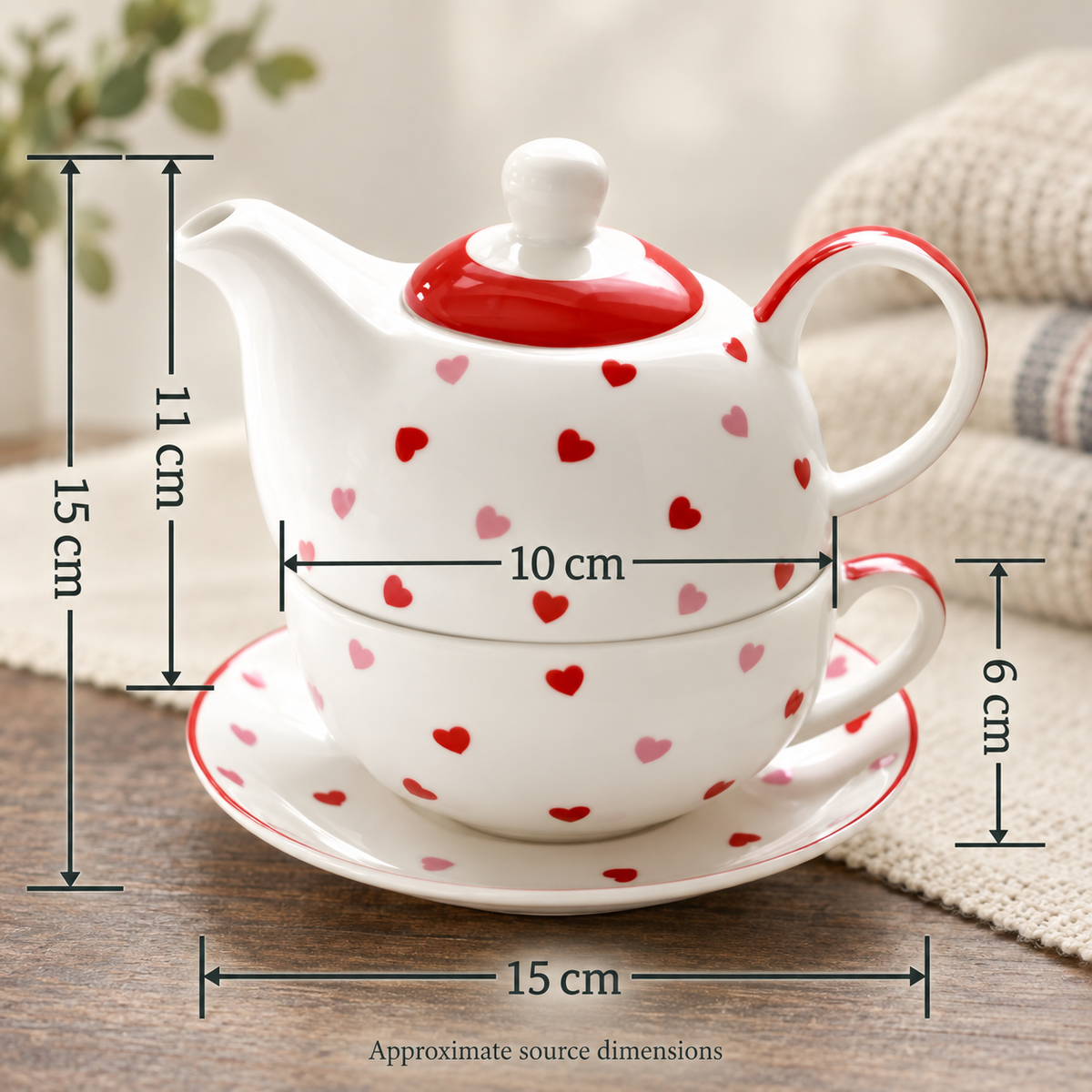 White with Red and Pink Hearts