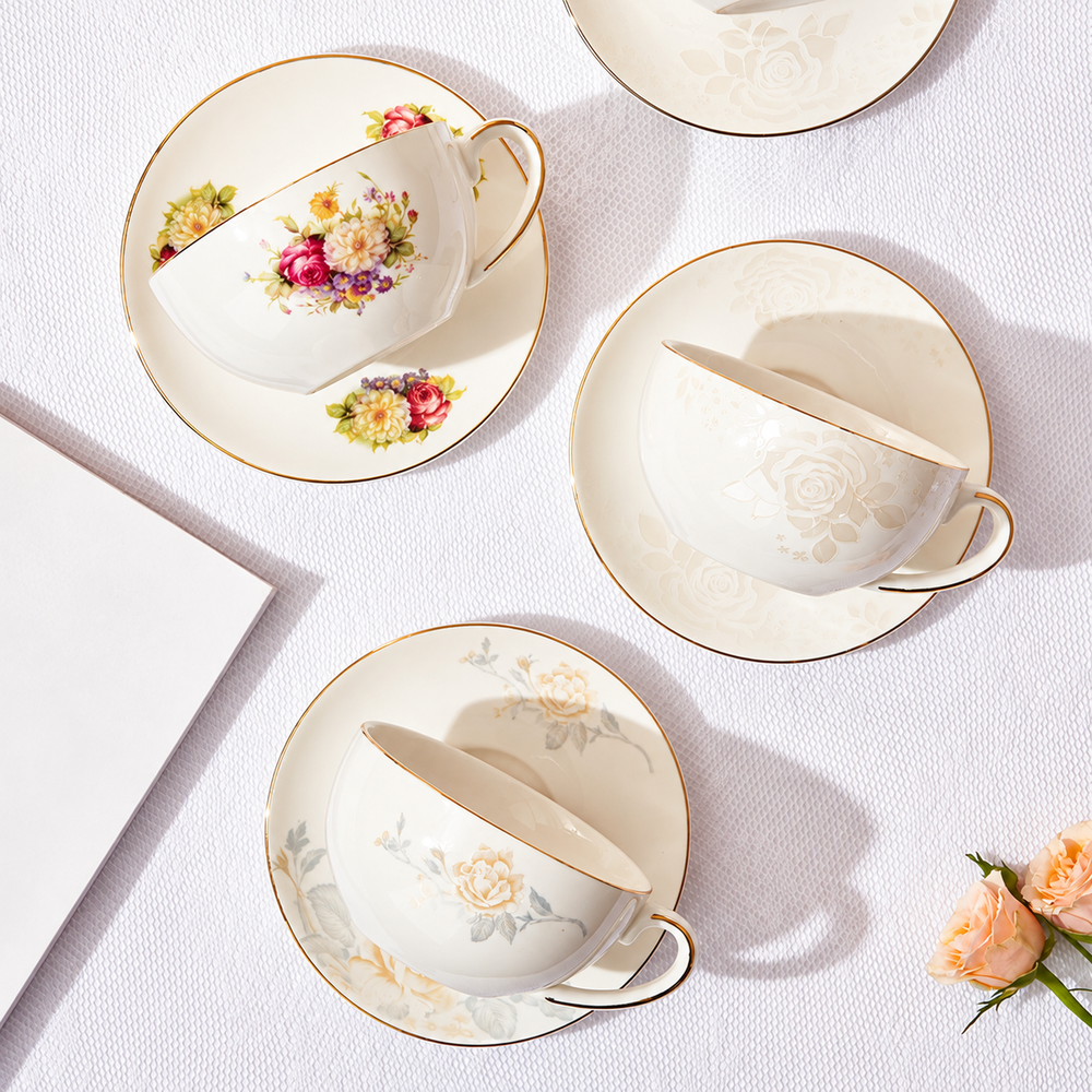 Rose Floral Ceramic Tea-for-One Collection - source image 2