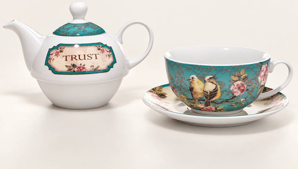 Printed Porcelain Tea-for-One Collection - source image 2