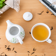Green Scroll Ceramic Tea-for-One - source image 6