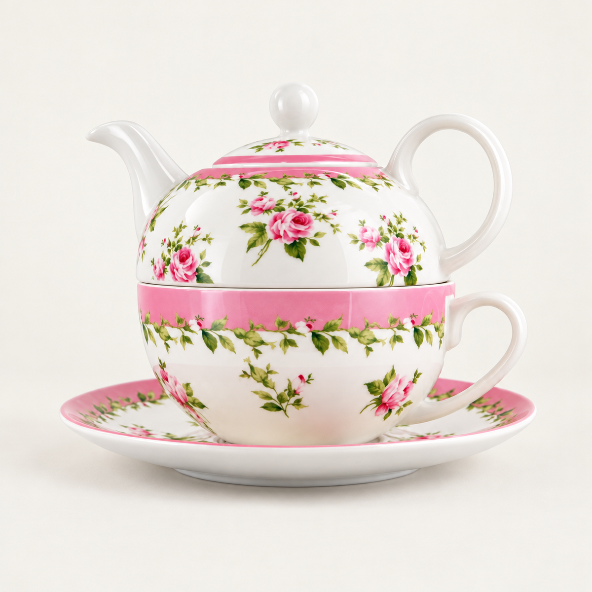 Original rose-pattern setting