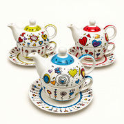 Doodle Pattern Ceramic Tea-for-One Collection - source image 1