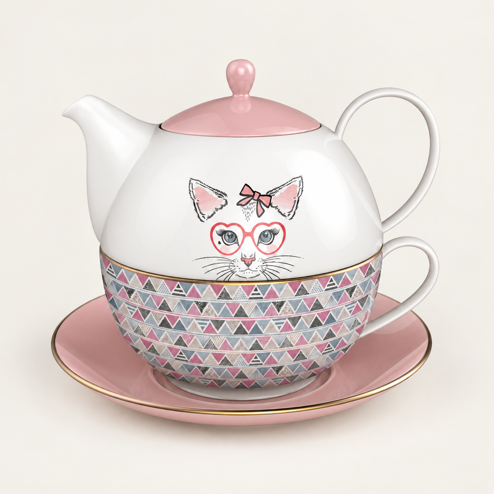 Patterned Ceramic Tea-for-One Design Collection - source image 2