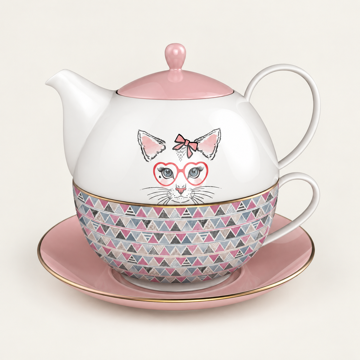 Patterned Ceramic Tea-for-One Design Collection - source image 2