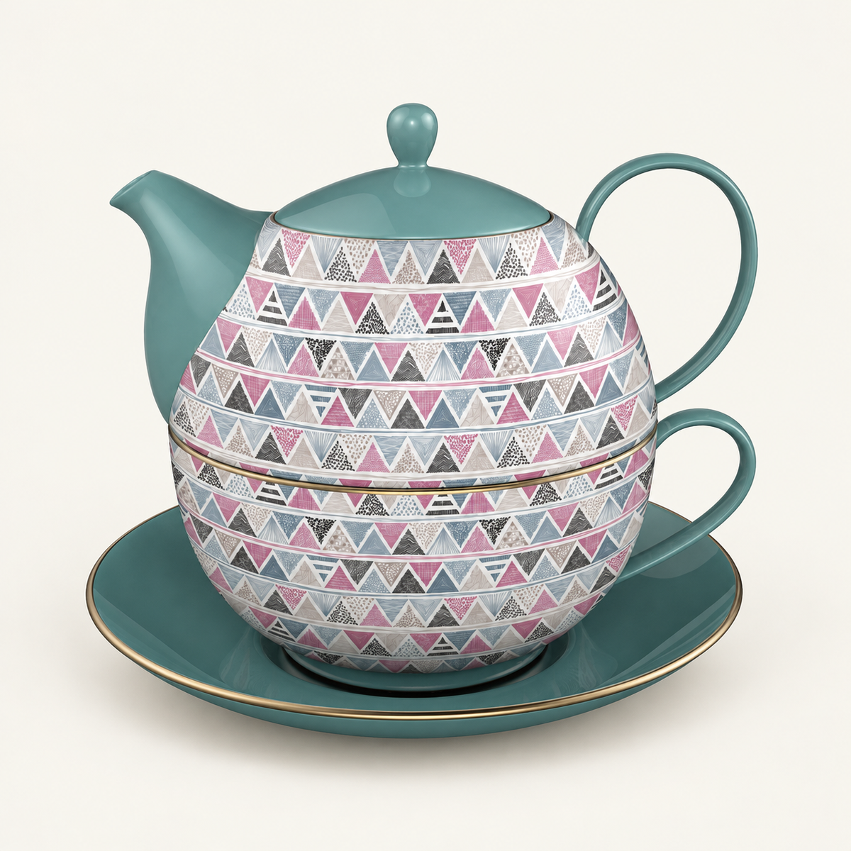 Patterned Ceramic Tea-for-One Design Collection - source image 5
