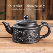 Qilin relief — black, pot only