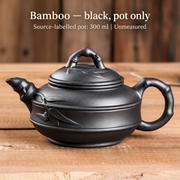 Bamboo — black, pot only