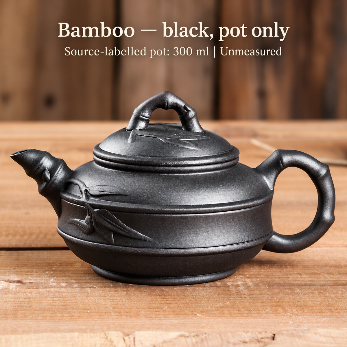 Bamboo — black, pot only