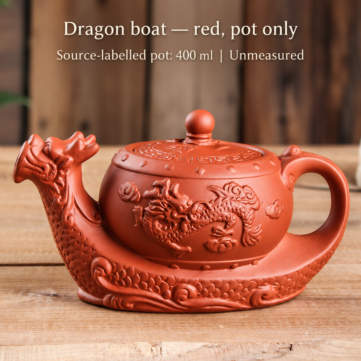 Dragon boat — red, pot only