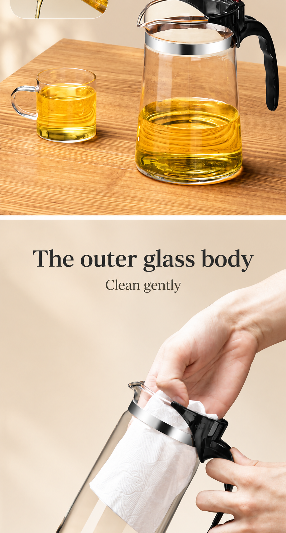 The outer glass body