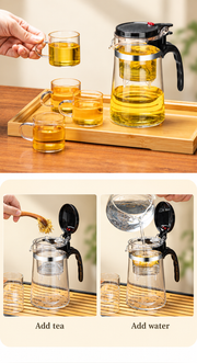 Add tea, then water
