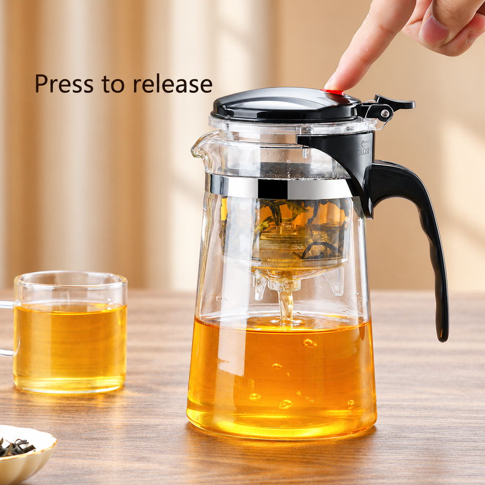 Central-Release Glass Teapots — image 3