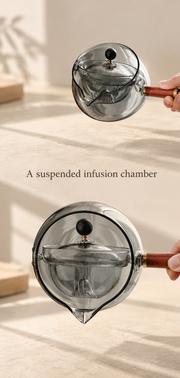 A suspended infusion chamber