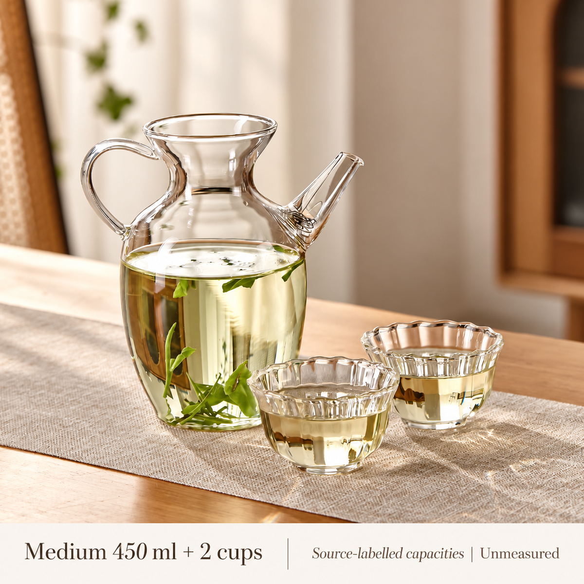 Medium 450 ml + 2 cups