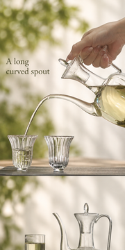 A long curved spout