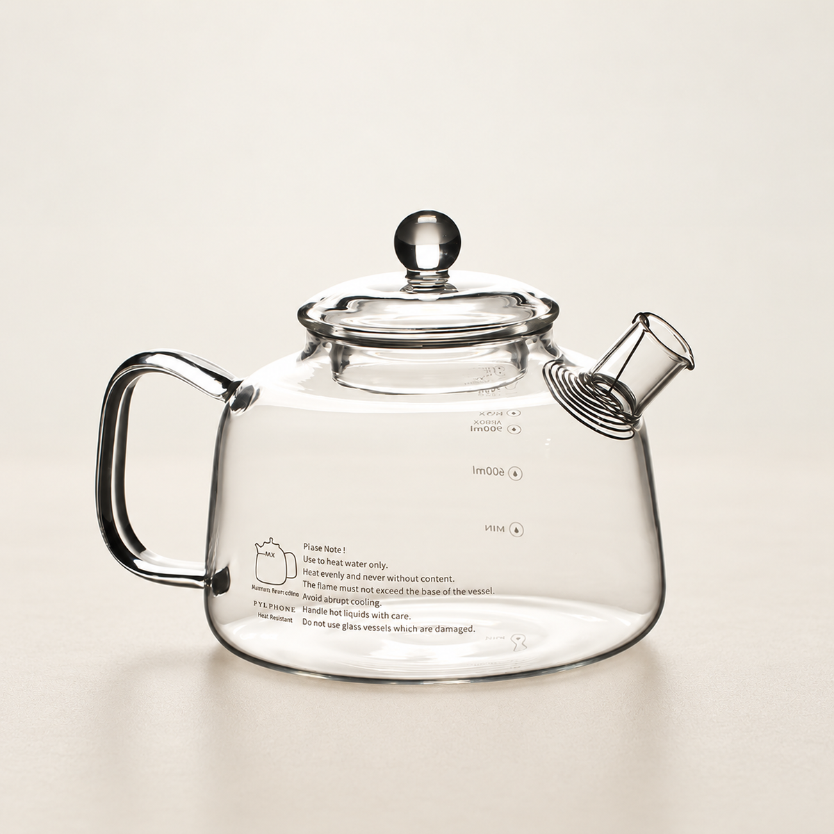 Clear Glass Tea Pots & Four-Cup Sets — image 1