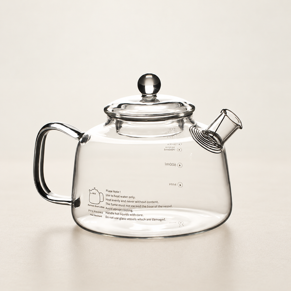 Clear Glass Tea Pots & Four-Cup Sets