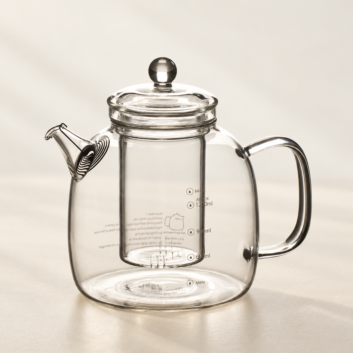 Clear Glass Tea Pots & Four-Cup Sets — image 3