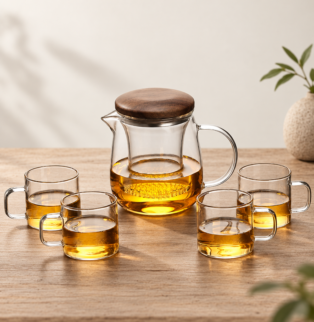 A four-cup setting