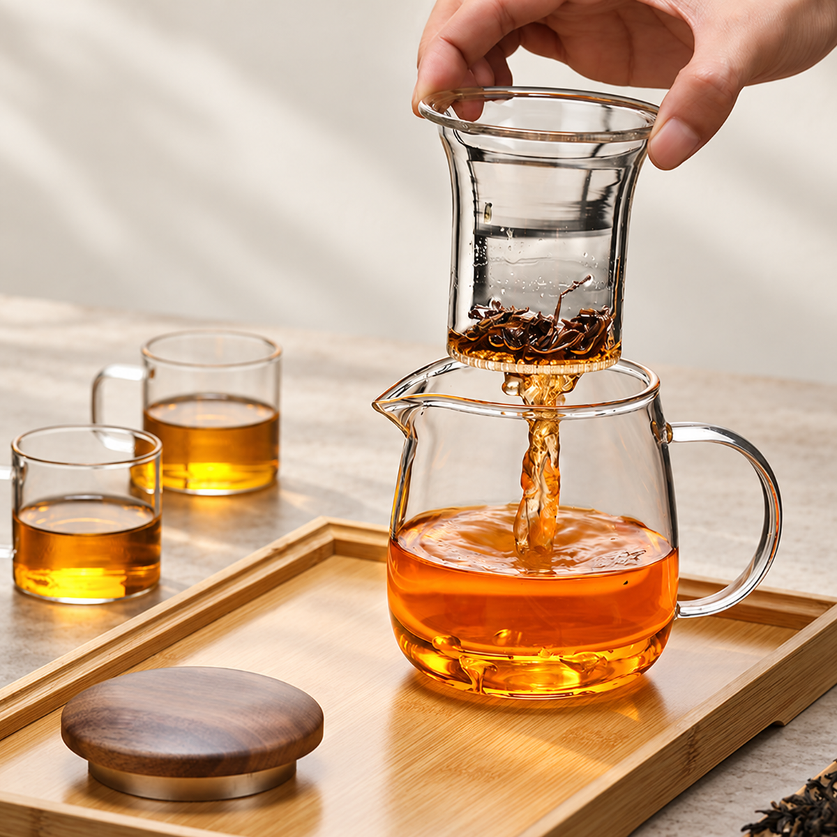 Glass Infuser Teapots & Cup Sets — image 4