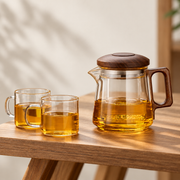 Qingling / short spout / 600 ml + 2 cups / source-labelled capacity
