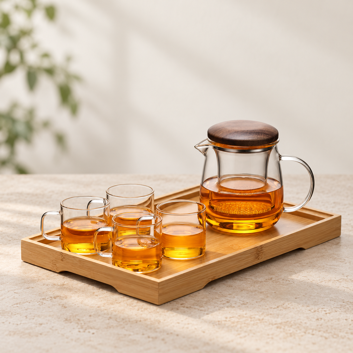 Mushroom / 320 ml + 4 cups + tray / source-labelled capacity
