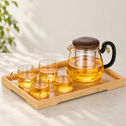 Chandao / short spout / 800 ml + 4 cups + tray / source-labelled capacity