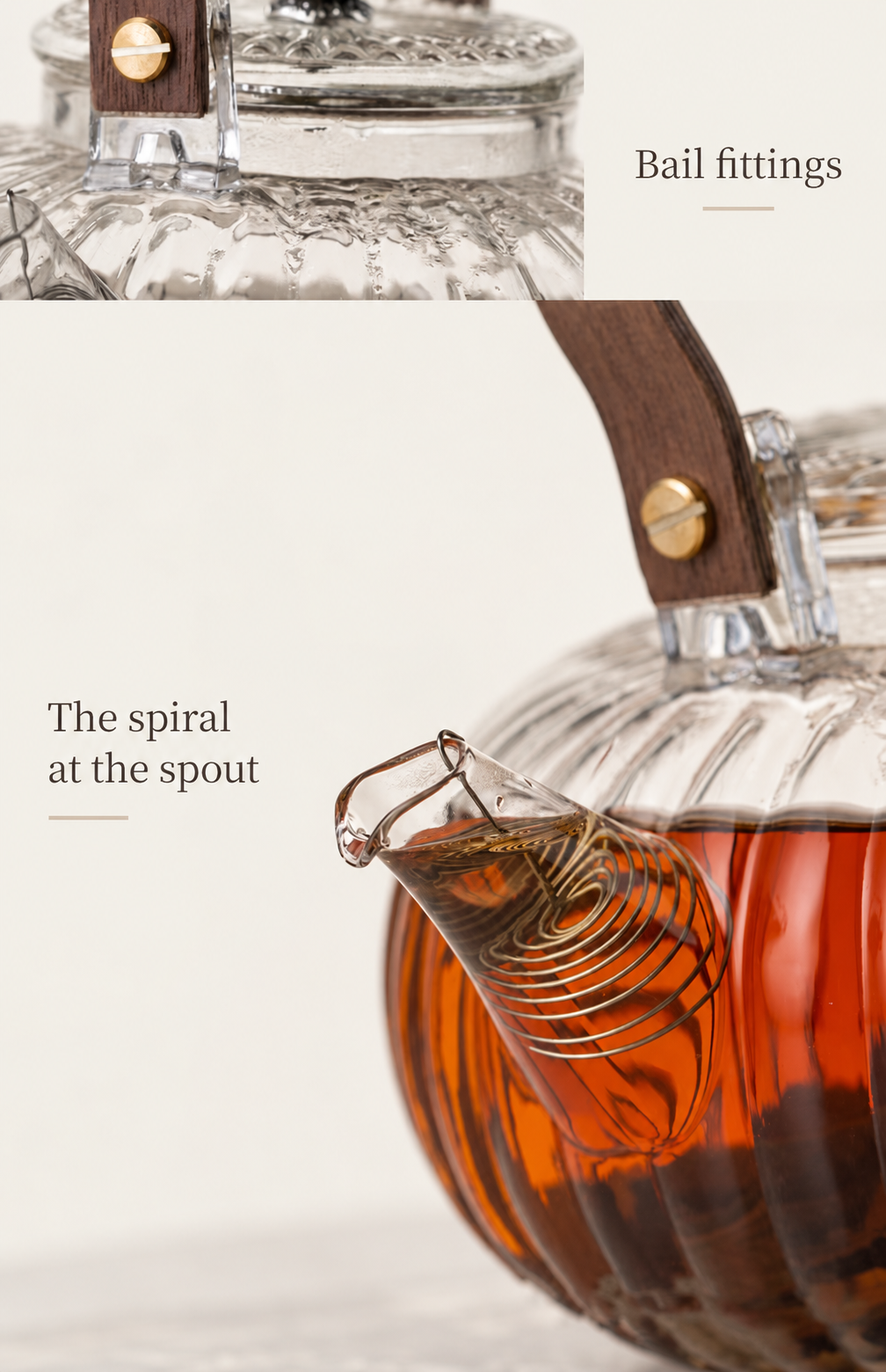 The spiral at the spout