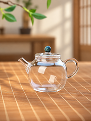 Mini Glass Teapots with Coloured Accents — image 2