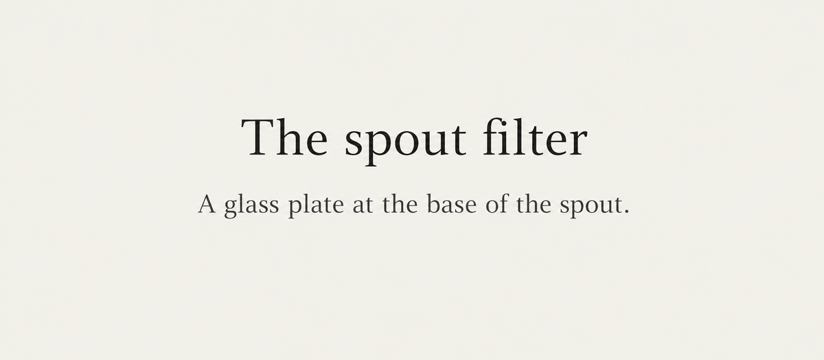 The spout filter