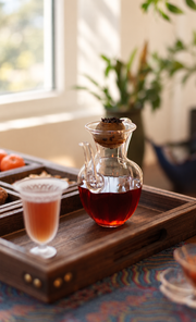 Citrus tea at rest