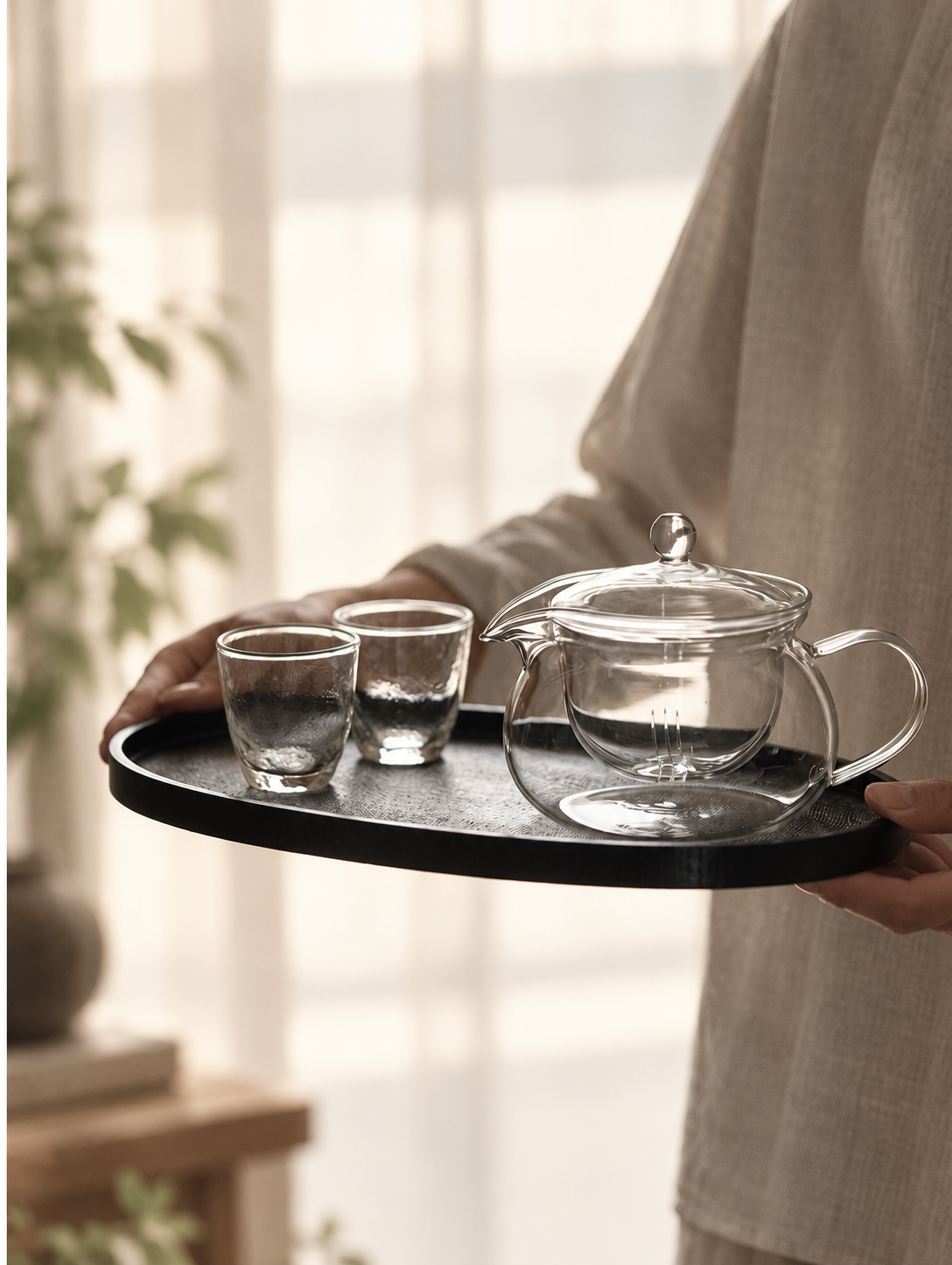 A tray for the tea ritual