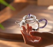 Purple / round teapot