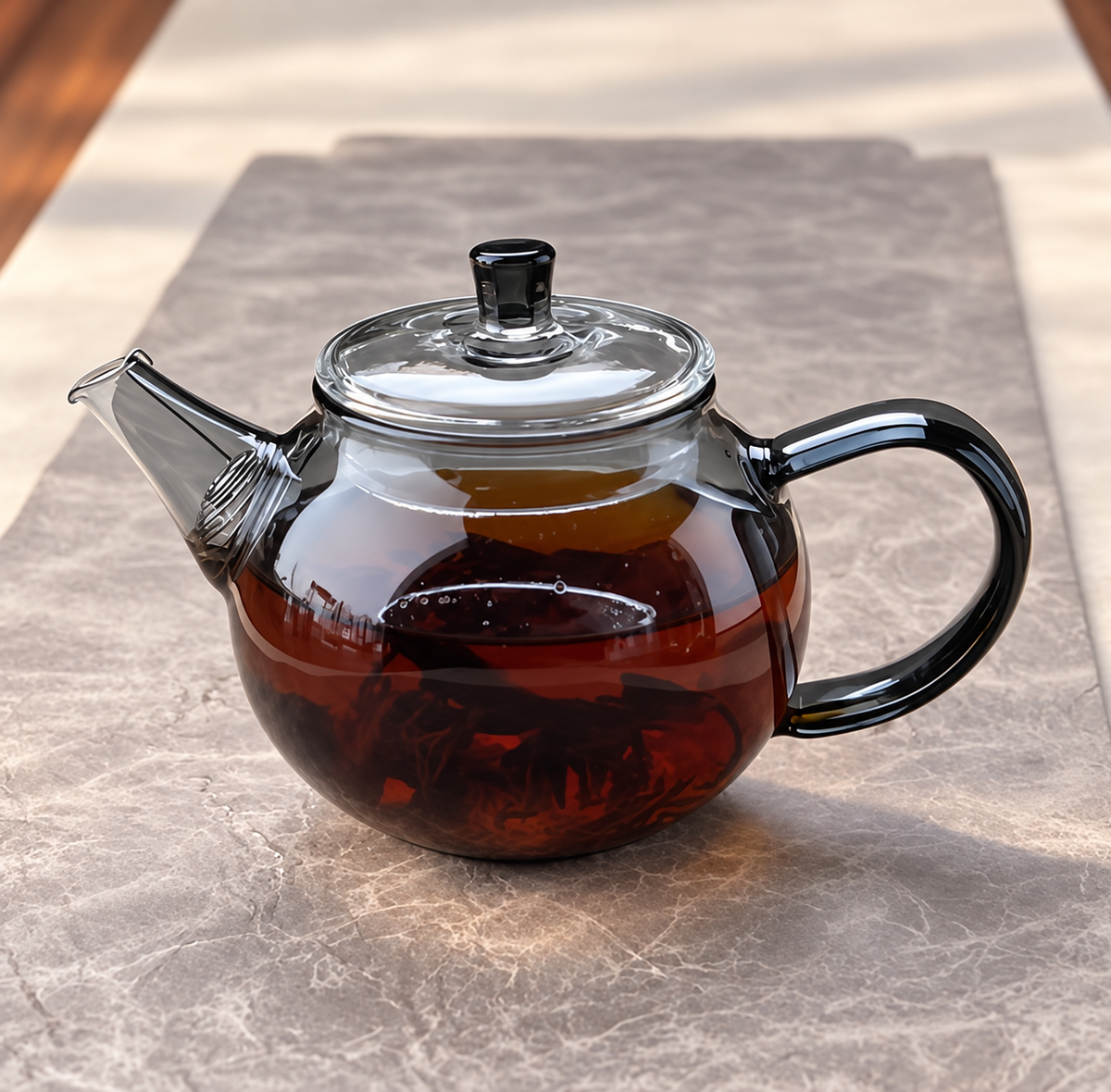 Smoke / magnolia teapot