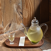 Dark oval tray + Beauty pot + bell cup